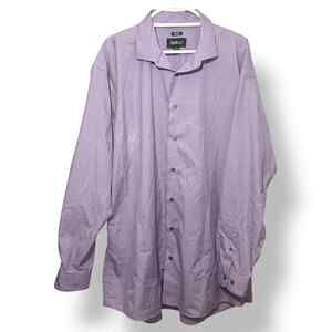 Awearness Kenneth Cole non-iron dress shirt 19 36/37 Tall – purple check